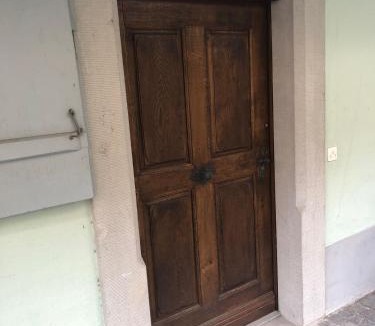 Zug House | Bedroom cum office with shared shower in Zug's Old Town