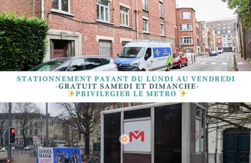 Vauban Esquermes Apartment | Bel appartement 2 chambres avec espace travail