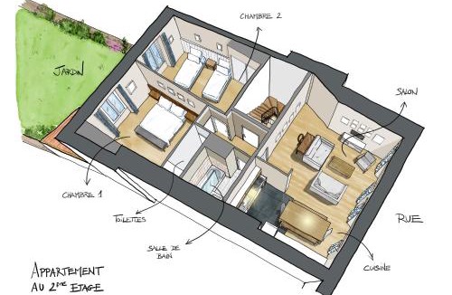 Centre ville - Urbanistes Apartment | Bel appartement, bien équipé et confortable dans le centre historique