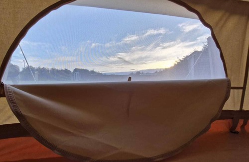 Mount Hawke RV Rental | Bell Tent Grass Pitch