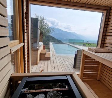 Chandolin-près-Savièse Apartment | Bella & Flocon & Carnotzet Private Pool & Spa Min 1 Week Saturday to Saturday