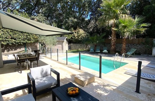 Castelnau-le-Lez House | Belle Villa Contemporaine Climatisée Avec Piscine. Environnement Très Calme!