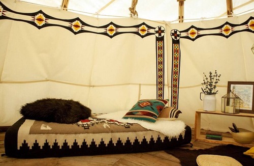 Roxbury RV Rental | Bellfire Tipi - A forest adventure awaits