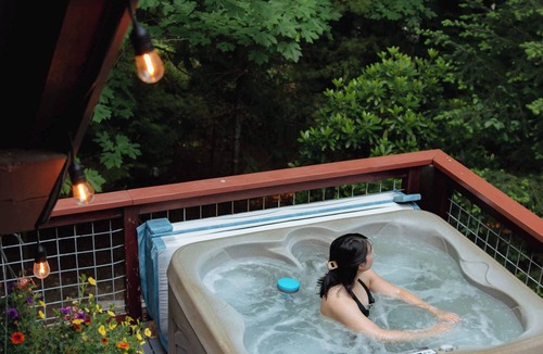 Sudden Valley Cabin | Bellingham A-Frame Hot Tub Firepit Fireplace