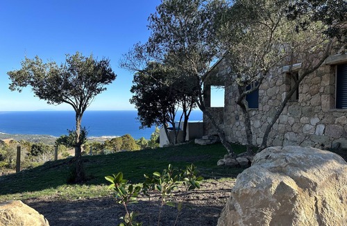 Sari-Solenzara Villa | Bergerie, Panoramic sea view, Heated pool, Gr20 access