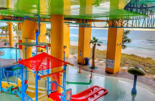 West Panama City Beach Condo | Best Beachfront Resort @ PCB Splash 1203E Free Beach Chairs Pools Crib