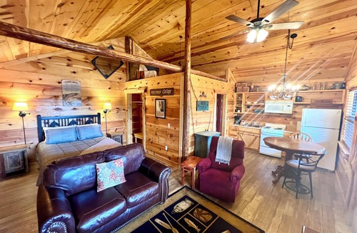 Mountain View Cabin | Best Catch #49 Cabin in town, walking distance to the courthouse square.
