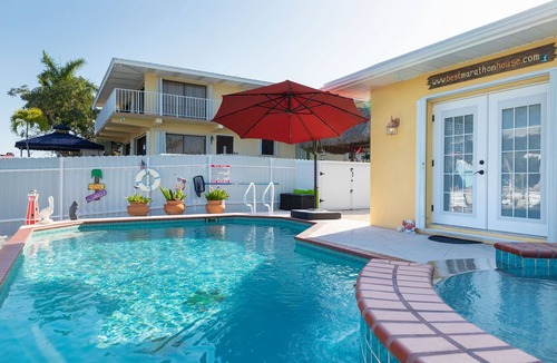 Marathon House | Best Marathon House with Heated Pool and Spa, Boat Dock and Ice Maker