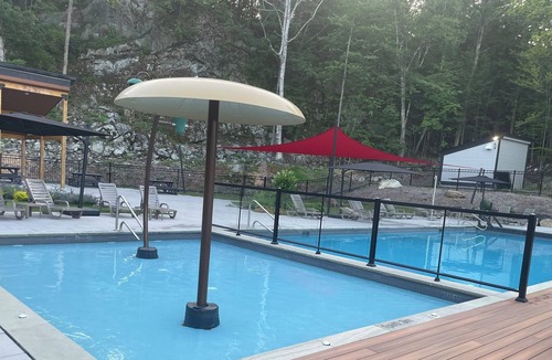Owl's Head Ski Resort Condo | Best of both worlds! Steps from the chairlift & a dock on the Memphrémagog lake
