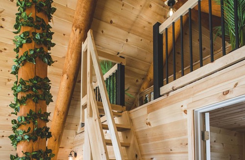 Saint-Philemon Cabin | BIENVENUE DANS LA JUNGLE - CHALET EN BOIS ROND