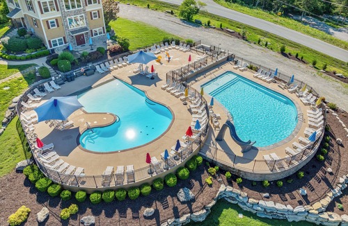 Hollister House | Big Bear Lodge-2 Pools, Private Hot Tub, Splash Pad, Pool Table- Brand New Home