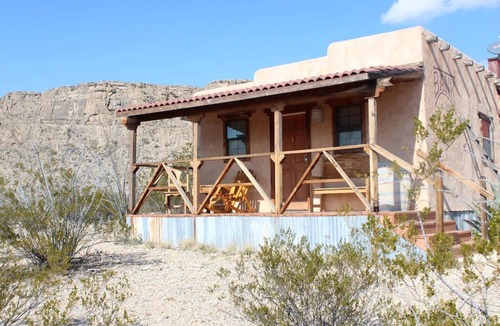 Terlingua Cabin | Big Bend Lodging at Ten Bits Ranch | Room #1 (The Bank)