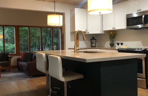 L'Amable Cottage | Birch Bark Canoe Lucerne Lake Cottage is beautiful pet friendly & near Bancroft