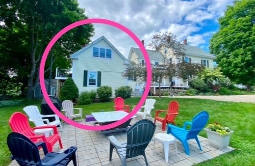 Waldoboro Apartment | Birdsong Hilltop 2BR w/Private Balcony + 2 Fire Pits + Peaceful Setting