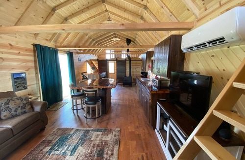 Poweshiek County Cabin | BISON Ranch~Cabin~Heat~A/C~Huge Views~ Bison within walking distance