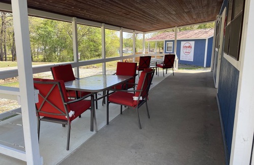 Porum Cabin | Bixby Cove Cabin #1 with boat dock access! Outdoor seating and firepit!