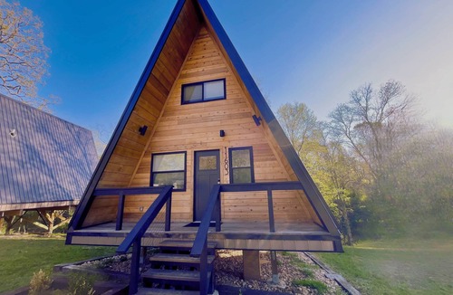 Rogers House | Black Gum Getaway-Cozy Forest A-frame Near Bentonville