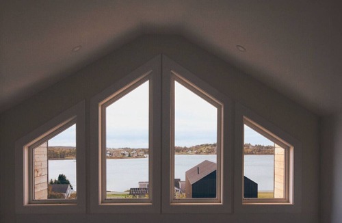 Riverport Cabin | Black Salt Retreat: Modern Nordic Cabin 2 w/Hot Tub & Views