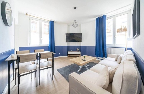 Homecourt Apartment | Bleu Océane - Wifi - Gare - 3 lits - Tout équipé