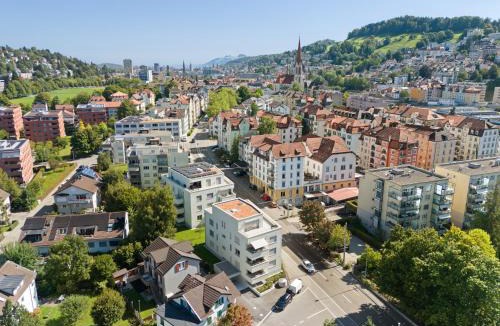 St. Gallen Apartment | BLIV Design-Apartment mit Parkplatz, nahe Zentrum