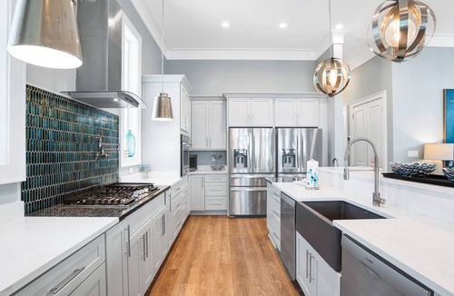 Southpointe House | Blue Oasis - Ultimate Luxury, Beachfront Home, Private Pool and Elevator!