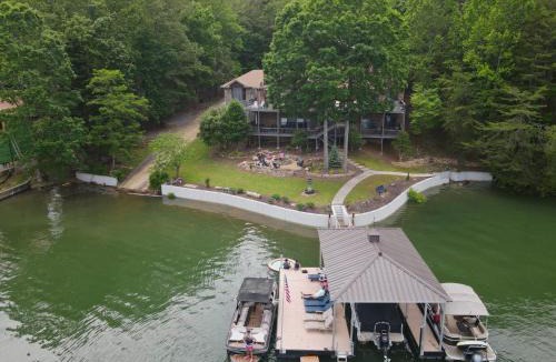 Necowa Cove House | Blue Ridge Lakeside Chateau