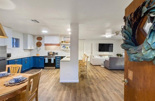 Belton House | Blue Vista, lake view, hot tub, fire pit, covered patio