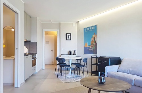 Bissone Apartment | Blue Vista Lugano Apt.616 by Interhome