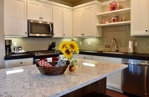 River West House | Bluebird Day - Red Door