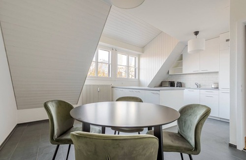 Basel City Centre Apartment | Blueground | Basel-Vorstaedte, river view, nr Rhine