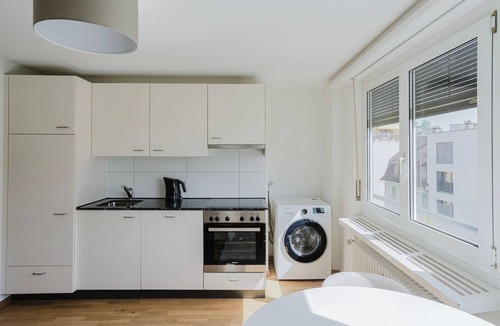 Birsfelden Apartment | Blueground | Birsfelden, elev, furnished + kitchen