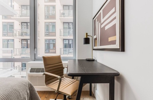 Powerhouse Arts District Apartment | Blueground | Jersey City, EV charging, nr park