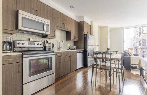 Prudential - St. Botolph Apartment | Blueground | Prudential, gym & w/d, nr library