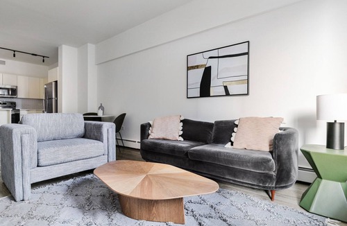 Rush and Division Apartment | Blueground | Rush & Division, view, nr Millennium Park