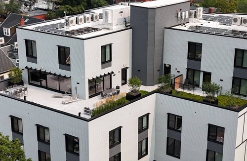 East Somerville Apartment | Blueground | Somerville, gym & w/d, nr Row