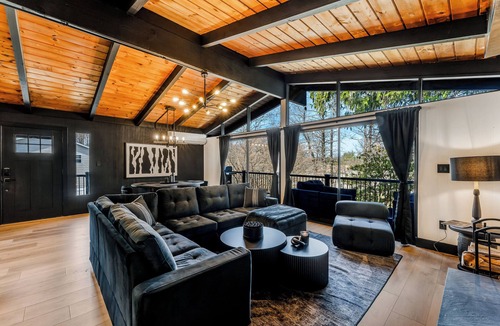 Tunkhannock Township Cabin | BLVCK Cabin 4 w/In ground Pool , Hot Tub & Firepit