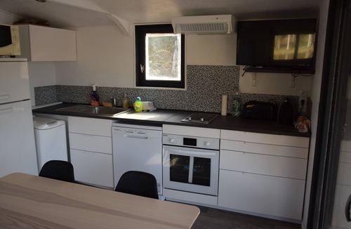 Panzoult Boat Rental | boat-cabin on fishing pond in protected natural area