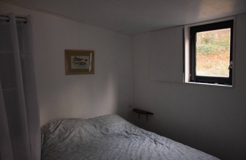 Panzoult Boat Rental | boat-cabin on fishing pond in protected natural area