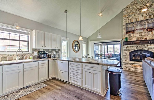 Sunrise Beach House | Boat Dock, Lake-View Decks! Ozarks Reunion Retreat