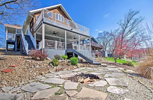 Sunrise Beach House | Boat Dock, Lake-View Decks! Ozarks Reunion Retreat