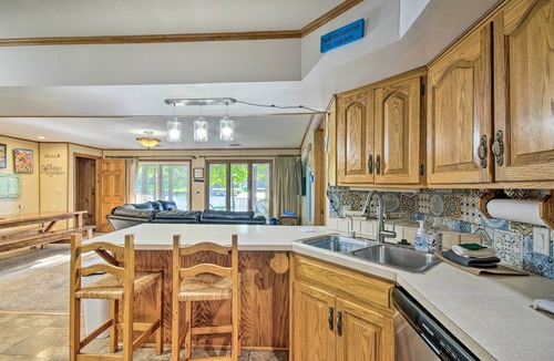 Gravois Mills House | Boat Dock + Slides: Lakefront Gravois Mills Home