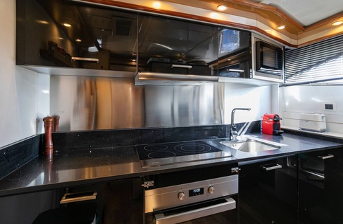 Sant Adria de Besos Boat Rental | Boat with Private Whirlpool, Private Terraces & Wi-Fi