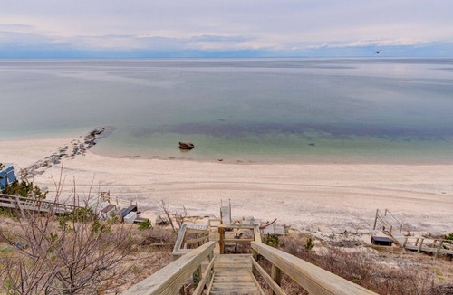 Baiting Hollow House | Bohemian-style home with beachfront access, open-floor plan, ample natural...