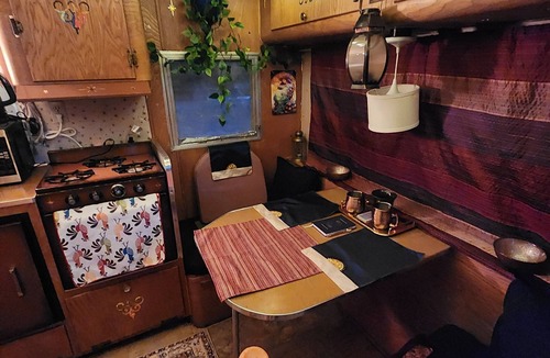 Monroe House | Boho Caravan themed, Vintage 1961 Oasis Camper