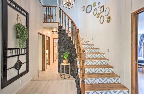 Crestline House | Boho-Chic Home w/Game Room Near Lake Gregory!