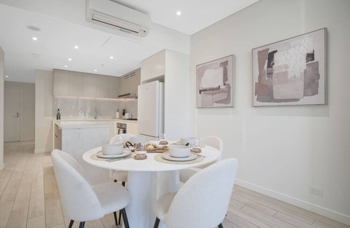 Wentworth Point Apartment | Bouclé Haven | 2BR, Sunset Skyline Views + Parking