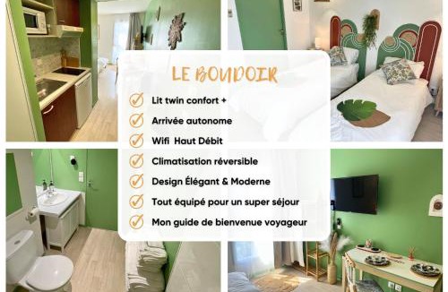 Lourdes Apartment | Boudoir - Clim-Wifi-Twin-Gare
