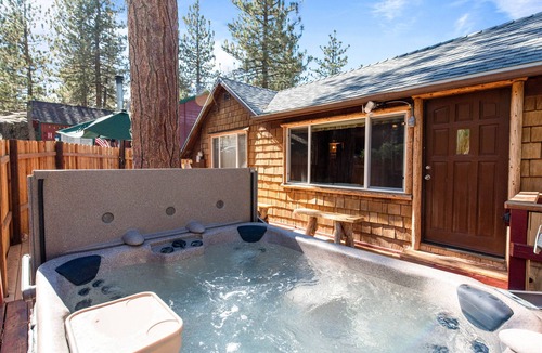 Boulder Bay Cabin | Boulder Pines - Walk-to-Lake Cabin with Hot Tub & Air Conditioning