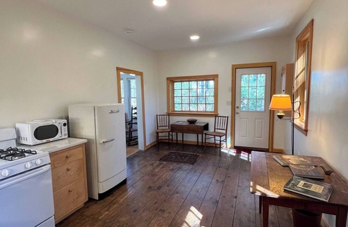 New Salem Cabin | BRAND NEW LISTING! Rustic cabin at historic orchard & cidery. Pet-Friendly!