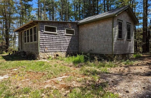 New Salem Cabin | BRAND NEW LISTING! Rustic cabin at historic orchard & cidery. Pet-Friendly!